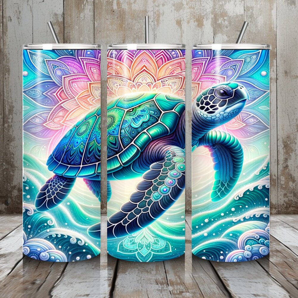 Sea Turtle Tumbler 20 0z